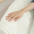 thumbnail image 6 of HSUNNS Bean Bag Chair, Ergonomic Design Floor Sofa with Anti-Slip Bottom for Adults and Teens, Corduroy Single Cloud Mini Couch for Living Room and Bedroom, White, 6 of 10