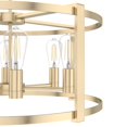 thumbnail image 4 of Hunter - Astwood 6-light Alturas Gold, Large Chandelier, Dimmable, Caged Style, Drum Shaped, for Bedrooms, Dining, Living Rooms - 19960, 4 of 8