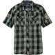 thumbnail image 1 of Ecko Unltd. Camisa con botones tejida a cuadros con parche izquierdo SS para hombre, gris, XX-Large Ecko Unltd. Botones al frente, 1 of 1
