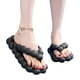 thumbnail image 1 of Chanclas Bubble Slides para mujeres y hombres, sandalias acolchadas gruesas para masajes, playa, piscina, ducha (negro), 1 of 5