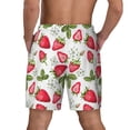 thumbnail image 4 of Uemuo Strawberry1 Pattern Mens Swim Trunks Quick Dry Board Shorts with Mesh Lining, Stretch Beach Shorts Quick Dry No-Chafing Board Shorts-Large, 4 of 9