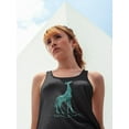 thumbnail image 2 of Crystal Giraffe Racerback Tank Women -SPIdeals Designs, Female Small, 2 of 4