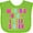 Apple Green, variant on Inktastic Worlds Best Little Sister Girls Baby Bib