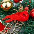 thumbnail image 3 of MesaSe Visland 10 Pcs Ornements Cardinaux Rouges Faits à la Main Oiseaux Artificiels à Clipser sur Arbre de Noël Couronnes Guirlandes Décorations, 3 of 9