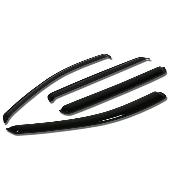 DNA Motoring WVS-T2-0083 For 2007 to 2012 Santa Fe CM 4pcs Window Vent Visor Deflector Rain Guard (Dark Smoke) 08 09 10 11