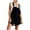 Black, variant on Womens Corduroy ShortS Overalls Romper Adjustable Straps Sleeveless Vintage Short Jumpsuit With Pockets