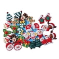 thumbnail image 3 of Encantos de Navidad Resina Santo Papá Noel Muñeco de nieve Árbol Campana Ciervo Bastón de caramelo Cuentas planas para artesanía Navidad Interior Decoración al aire libre kaili Sencillez, 3 of 4