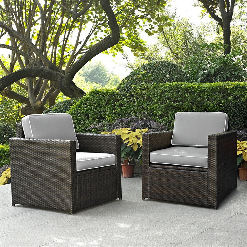 Crosley palm harbor wicker chairs hotsell