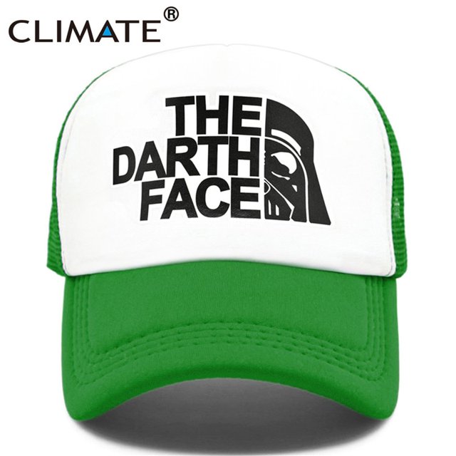 CLIMATE Darth Trucker Cap Star Cap Men Funny Face Hat Baseball Cap Cool Summer Mesh Net Cap Hat for Men qym unisex