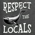 thumbnail image 6 of Wild Bobby Respect The Locals Save Our Oceans Whale Animal Lover Unisex Graphic Hoodie Sweatshirt, Heather Black, Small, 6 of 6