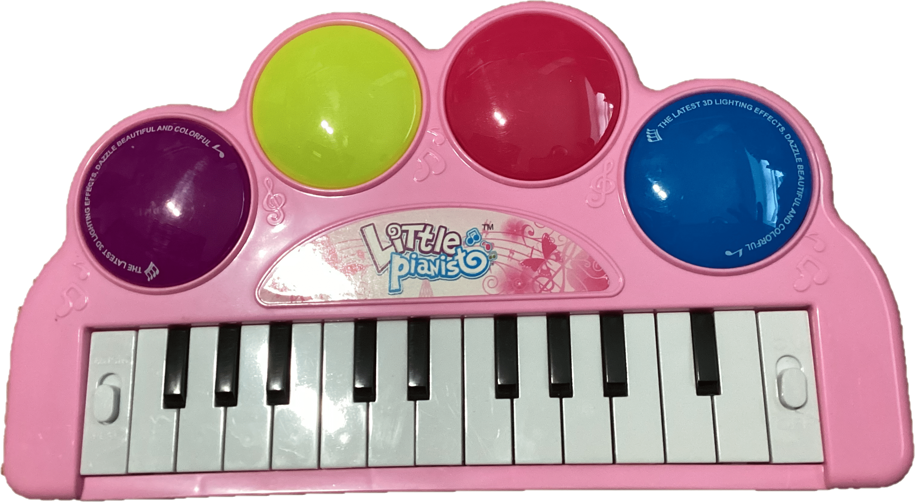 Interactive Musical Electronic Lights and Sounds Light Up Keyboard