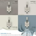 thumbnail image 6 of Amerock Aliso Transitional Double Prong Satin Nickel Wall Hook, 6 of 9