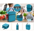 thumbnail image 7 of Square lunch bag - Reusable lunch bag, unisex - Portable insulated lunch box, 7 of 7
