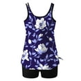 thumbnail image 5 of $15 & Under UTSJKR Womens Swimsuits Tankini with Shorts Loose Fit Blouson Bathing Suits 2 Piece Boho Floral Print Hawaiian Swimwear Multicolor 12, 5 of 5