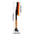 thumbnail image 3 of HongHeng 2in1 Car Snow Ice Scraper Brush for Car SUV Trucks Detachable Snow Scraper with Foam Grip PVC Brush for Car Windshield, 3 of 6