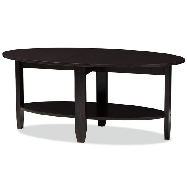 Baxton Studio Ancelina Coffee Table in Wenge Brown