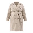 thumbnail image 4 of Time and Tru Double Breasted Trench Coat, Women's and Women’s Plus, 4 of 5
