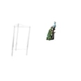 thumbnail image 1 of Mesita de noche,Mesa auxiliar de acrílico transparente,mesa auxiliar transparente de 2 niveles,Figura de escritorio,Estante de estatua de pavo real para escritorio,decoración del hogar,Figura, 1 of 8