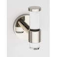 thumbnail image 5 of Alno A7281-PC Contemporary Acrylic 2"W Single Bathroom Robe / Towel Wall Hook - Chrome, 5 of 6