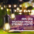 thumbnail image 3 of 48-ft String Lights w/(16) Plastic LED Filament Bulbs Included, 3 of 7