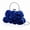 Dark Blue, variant on Dark Blue Women Evening Clutch Small Floral Satin Purse with Detachable Strap for Wedding Party Prom