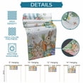 thumbnail image 6 of Spring Easter Table Runner 72 Inches, Rabbit Eggs Eucalyptus Leaf Floral Butterfly Bed Runner Dresser Scarves Tabletop for Indoor Outdoor Parties/Ceremony/Banquet, 18" x 72", 6 of 8