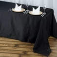 thumbnail image 3 of BalsaCircle 72" x 120" Polyester Rectangular Tablecloth Table Linens Black, 3 of 6