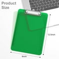 thumbnail image 2 of Plastic Clipboards, Translucent Ruler Clip Board with Low Profile, Office Supply, School Supplies, Letter Size 9 x 12.5 Inches, 2 of 7