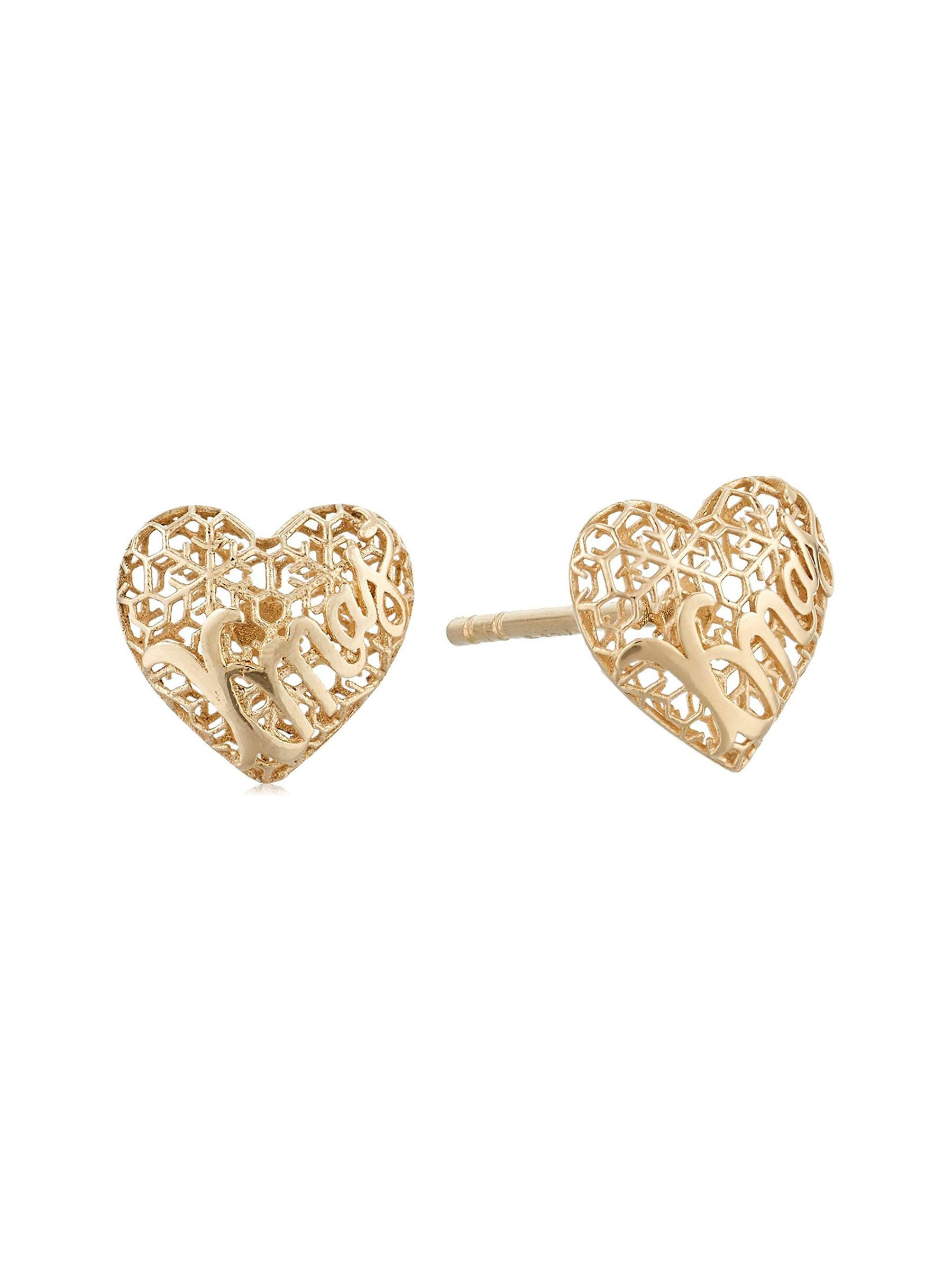 Eternity Gold Chandelier Mesh Earrings in 10K Yellow Gold