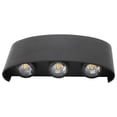 thumbnail image 2 of Lámpara de pared impermeable Jadeshay Luz de pared LED 6 W iluminación exterior arriba y abajo Negro, 2 of 8
