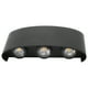thumbnail image 2 of Lámpara de pared impermeable Jadeshay Luz de pared LED 6 W iluminación exterior arriba y abajo Negro, 2 of 8