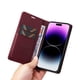 thumbnail image 5 of Funda para iPhone 15 Pro Max Estuche de Cuero PU Tipo Cartera con Ranuras para Tarjetas y Cierre Magnético, 5 of 5