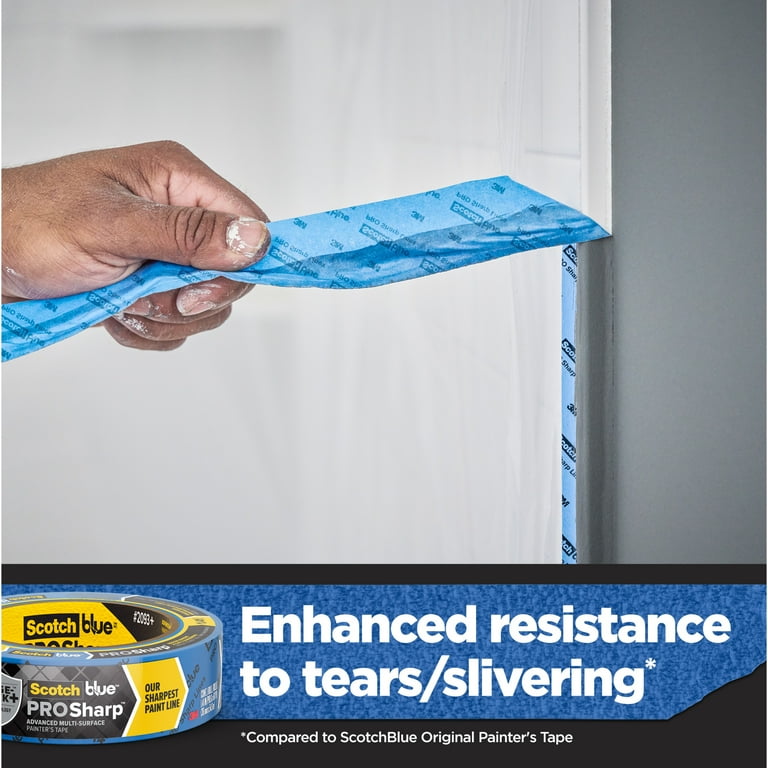 ScotchBlue PROSharp Painter's Tape, Blue, 0.94 in x 60 yd, 2 Rolls