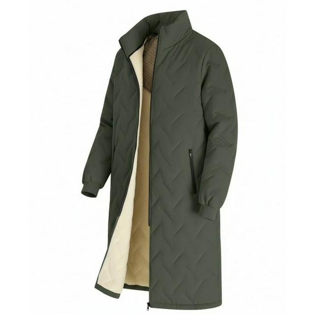 Veste en Molleton pour Homme d'Extérieur avec Col Montant, Poignets et Ourlet Coupe-Vent, Fermeture Éclair Intégrale, Multiples Poches Zippées pour la Randonnée, le Camping et les Activités Hivernales