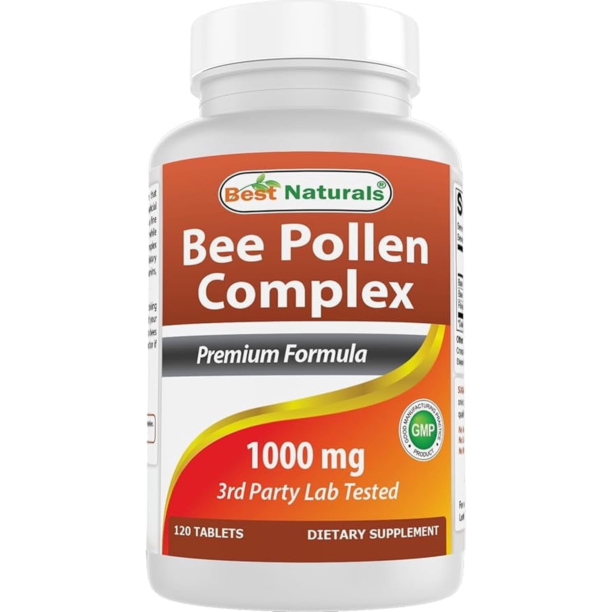 Best Naturals Bee Pollen Complex 1000 mg 120 Tablets, Superfood