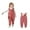 Watermelon Red 2, variant on BLTIBY Baby Toddler Snow Bib Overalls Girls Boys Cotton Winter Fleece Thicked Warm Sleeceless Pants Fashion Skiing Bibs Romper with Pockets Pink 2 5-6 Years