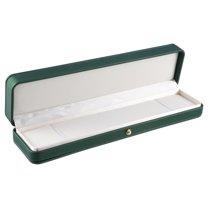 Unique Bargains 1Pc Long Necklace Box Jewelry Display Stand Long Necklace Organizer Case Plastic Box for Wedding Green
