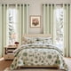 thumbnail image 5 of Cortinas jinchan mezcla de lino verde/beige 2 paneles 244x127 cm, 5 of 9