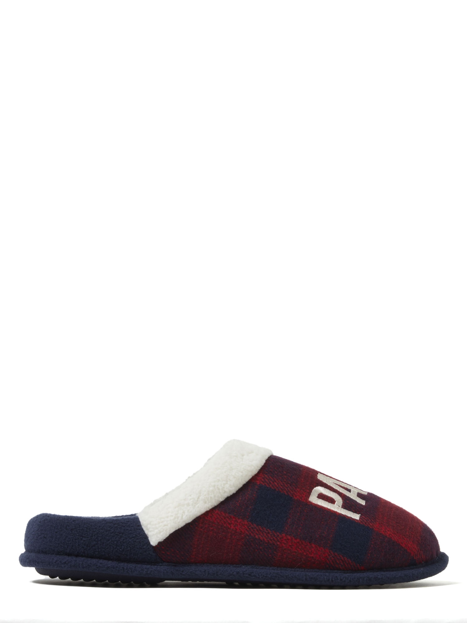 Dearfoams Cozy Comfort Men's Papa Bear Plaid Clog Slippers