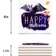 thumbnail image 3 of RYLABLUE Happy Halloween Bat Set of 4 Coaster for Drinks, Absorbent Ceramic Stone Coasters Cup Mat with Cork Base for Home Kitchen Room Coffee Table Bar Decor, 3 of 4