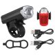 thumbnail image 5 of Luces de bicicleta recargables por USB para montar de noche, luz delantera y trasera superbrillante Abanopi Negro/USB, 5 of 7