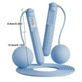 thumbnail image 3 of Cuerda para saltar inalámbrica, longitud ajustable, contador Digital, cuerda para gimnasio, equipo de gimnasio en casa, 3 of 5