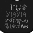 thumbnail image 4 of Inktastic My Yiayia and Papou Love Me Boys or Girls Baby Bib, 4 of 4