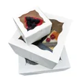 thumbnail image 5 of 4"X4"X2.5" Mini Cake Box With Window (25Pcs Pack), 5 of 5