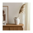 thumbnail image 2 of Amphora Vase for Living Room Decor - Ceramic Accent for Home and Study Table Display - Pottery Paper Mache Flower Vase for Bedroom Vanity, Kitchen Counter, or Office Decor - 10", White, 2 of 13