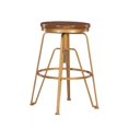 thumbnail image 1 of Riverbay Furniture Tabouret Réglable en Bois et Métal en Or Mat, 1 of 11