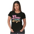thumbnail image 4 of Easter Pun Some Bunny Loves You Womens Slim Fit Graphic Tee Brisco Brands S, 4 of 5