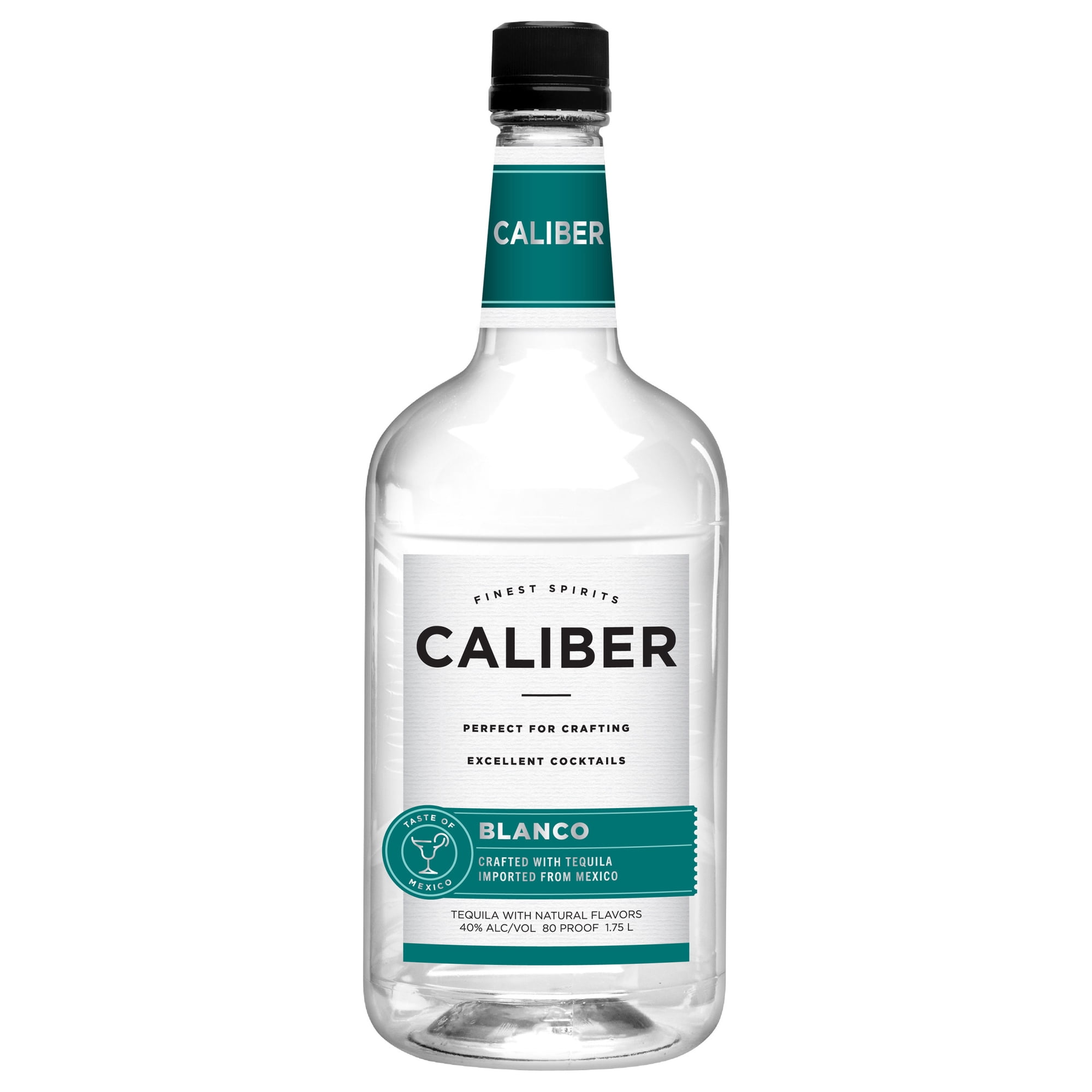 Caliber Silver Tequila, 1.75L, 80 Proof (40% ABV)