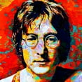 thumbnail image 4 of Stephen Chambers 20x20 Black Modern Wood Framed Wall Art Titled - John Lennon 10, 4 of 6