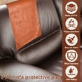 thumbnail image 4 of BUTORY Headrest Cover for Recliner Chair Non-Slip Recliner Headrest Protector Wear Resistant Sofa Headrest Covers Reusable Flame Retardant Recliner Headrest Cover for Office Recliner Chair and Sofa, 4 of 11